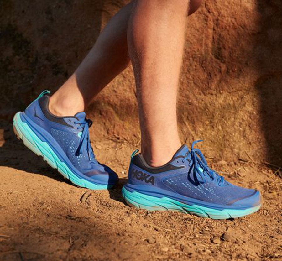 Hoka One One Mens Trail Shoes - Challenger ATR 6 - Blue - KGTU57126